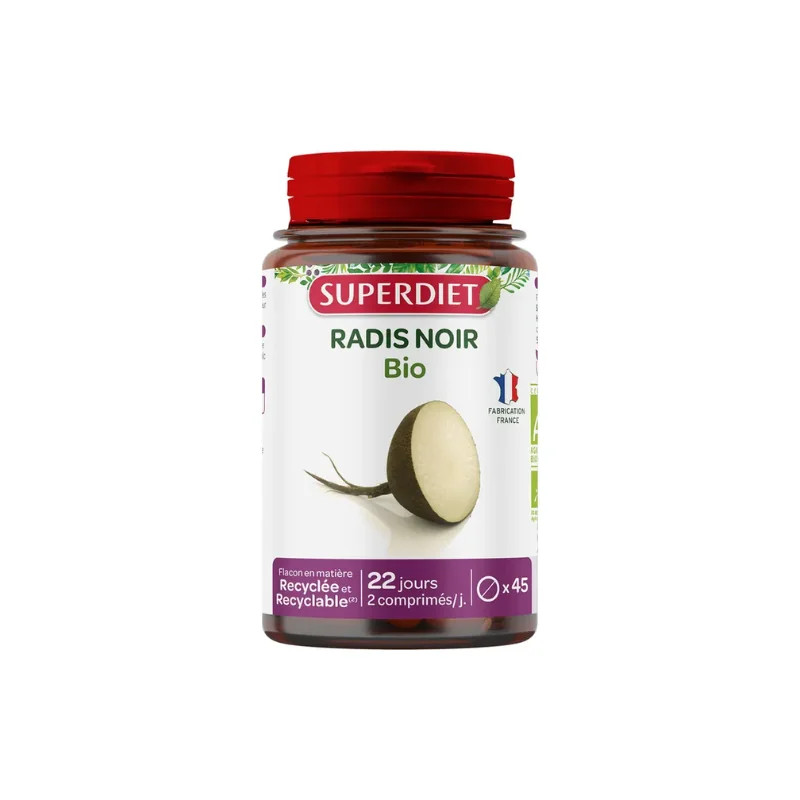 Superdiet Radis Noir Bio 45 comprimés
