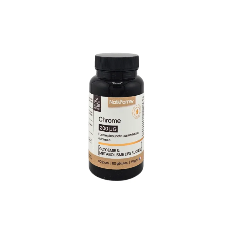 NAT&FORM Chrome 200 µg Boite de 60 gélules