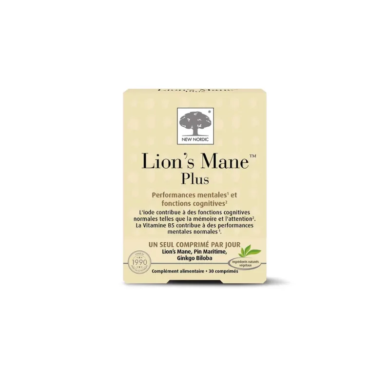 New Nordic Lion's Mane Plus 30 Comprimés