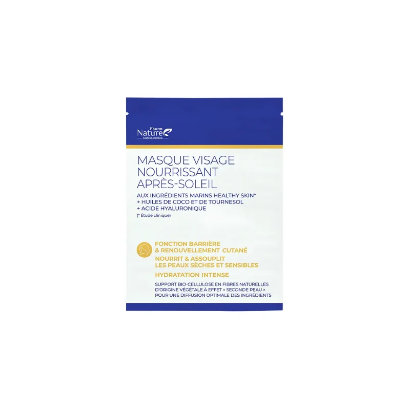 Pharm Nature Micronutrition Masque Visage Nourrissant Après-Soleil x1