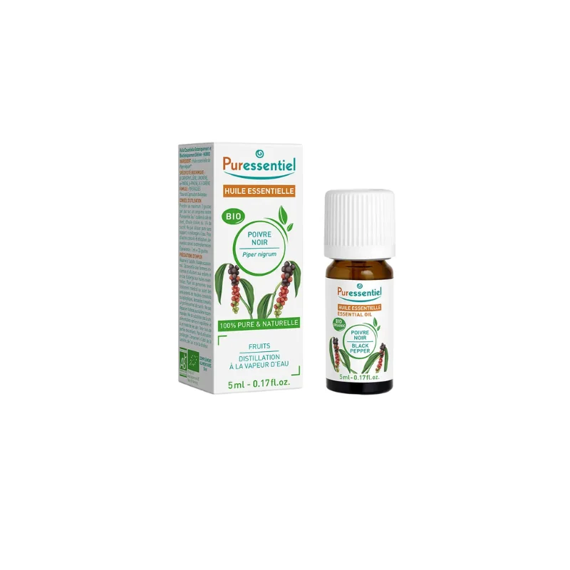 Puressentiel Huiles Essentielles Poivre Noir Bio 5ml