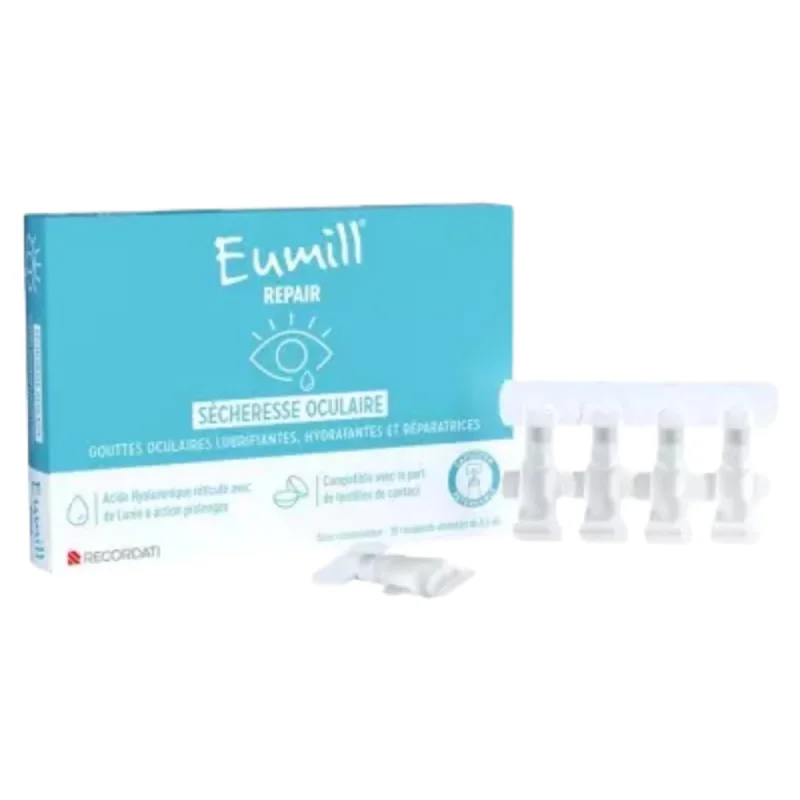 Eumill Repair Sécheresse Oculaire 10 Unidoses de 0.5 ml