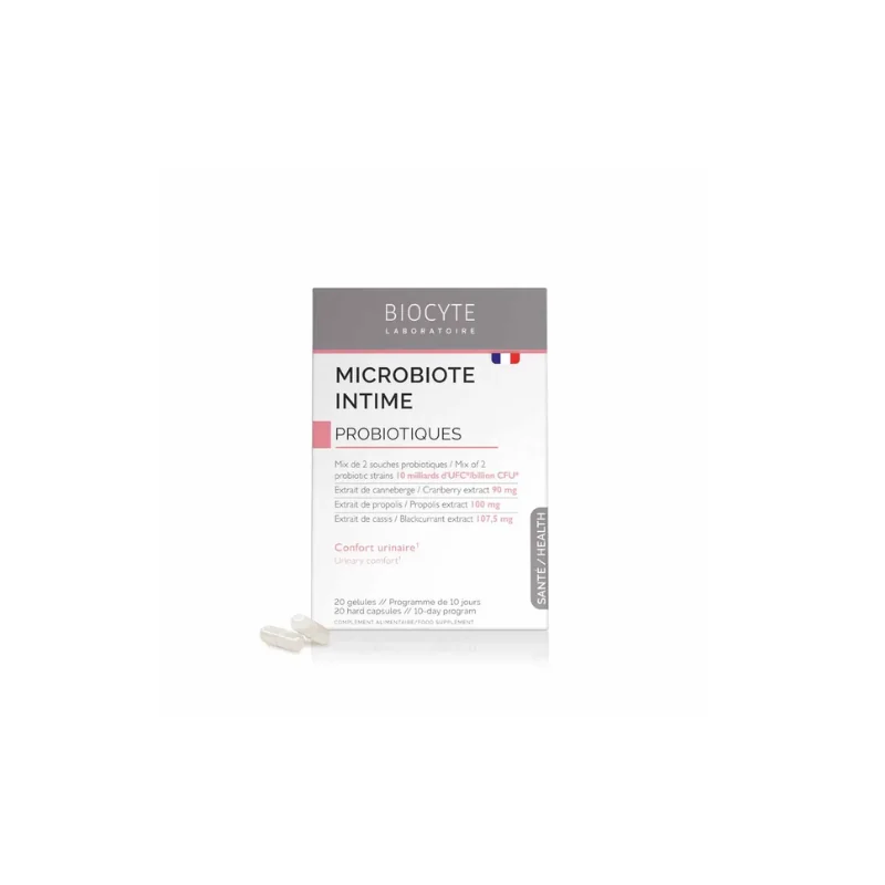 Biocyte Santé Microbiote Intime Probiotiques Confort urinaire 20 gélules