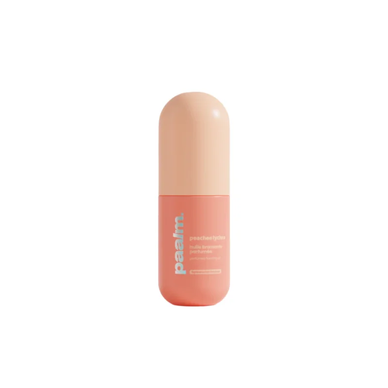 Paalm Cosmetics huile bronzante senteur addictive peachee lychee100ml