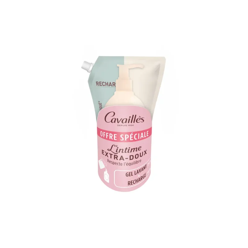 Rogé Cavaillès Soin lavant Intime Extra-Doux + recharge 250ml+500ml