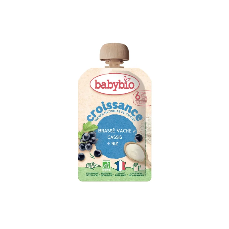 BABYBIO Brassé croissance cassis riz bio 100g