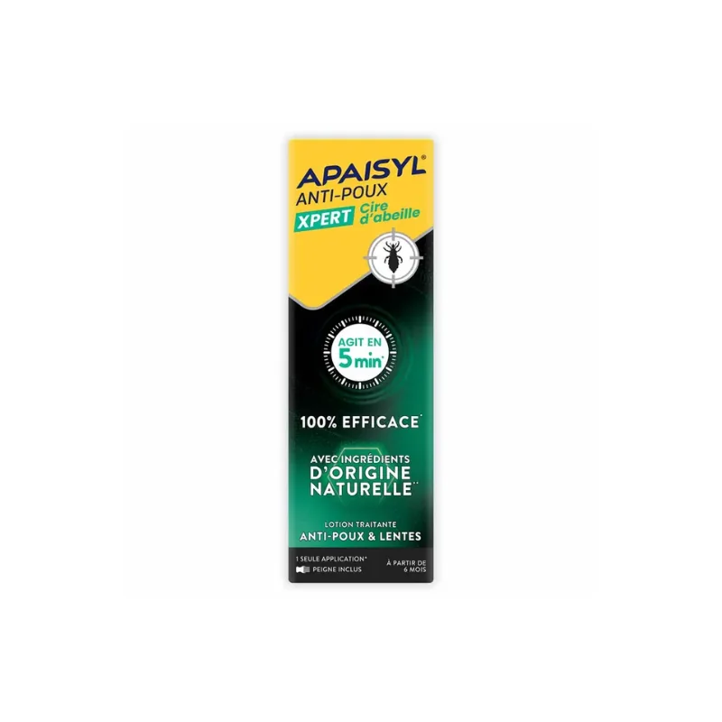 Apaisyl Anti-Poux & Lentes Lotion Xpert Cire d'abeille 200ml