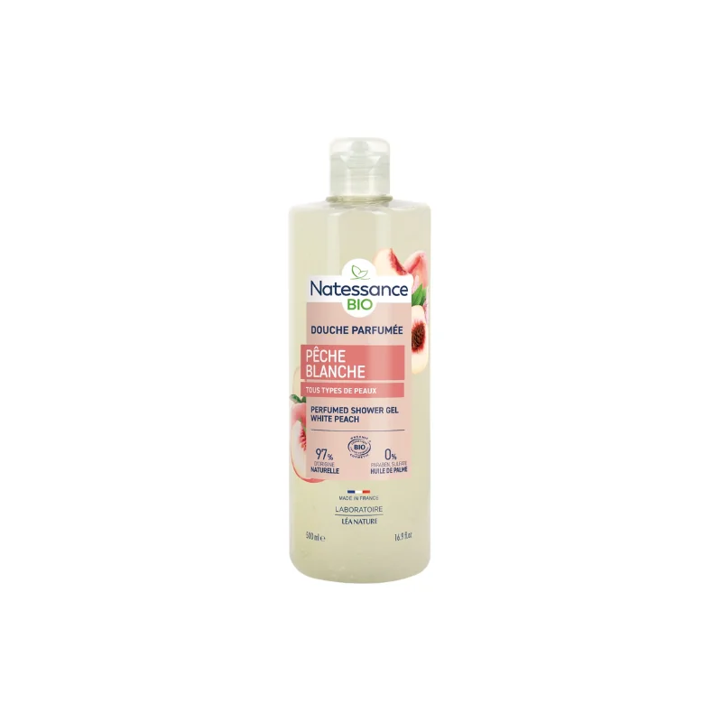 Natessance Gel douche Parfumée Pêche Blanche 500ml