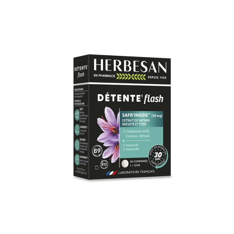 Herbesan Détente Flash 30 Comprimés