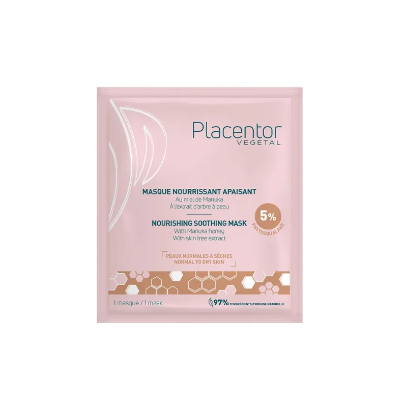 Placentor Végétal Masque nourrissant apaisant Peaux normales à sèches 25g