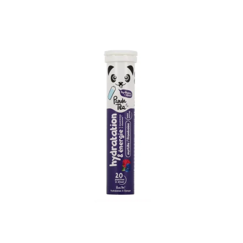 PANDA TEA Pastilles Hydratation 20 pastilles Myrtille - Framboise