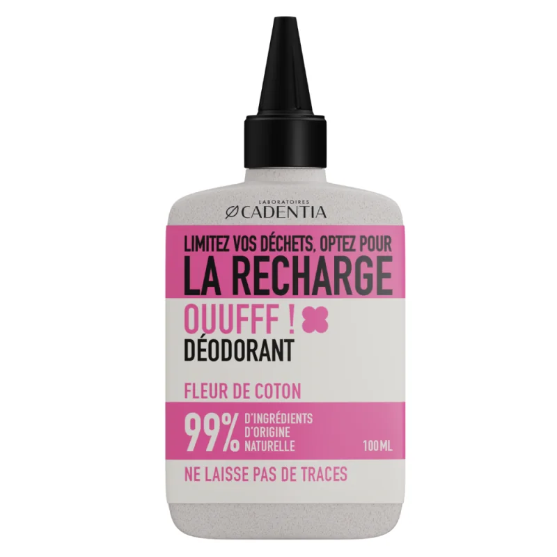 Cadentia Déodorant Ouuufff Fleur de Coton Recharge 100ml