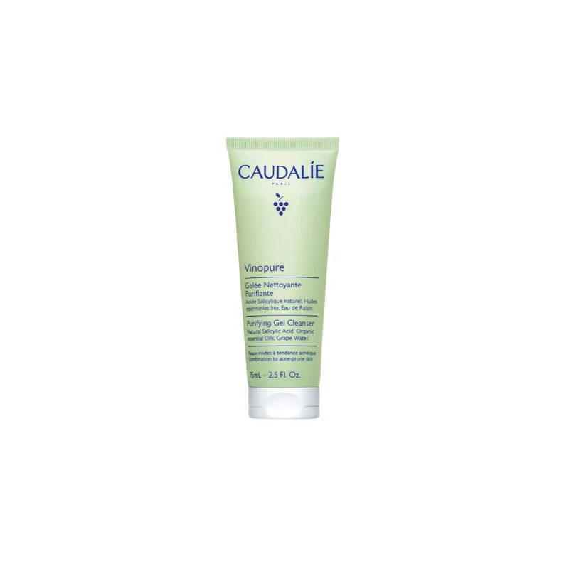 Caudalie Vinopure Gelée Nettoyante à l'Acide Salicylique Purifiante - 75mL