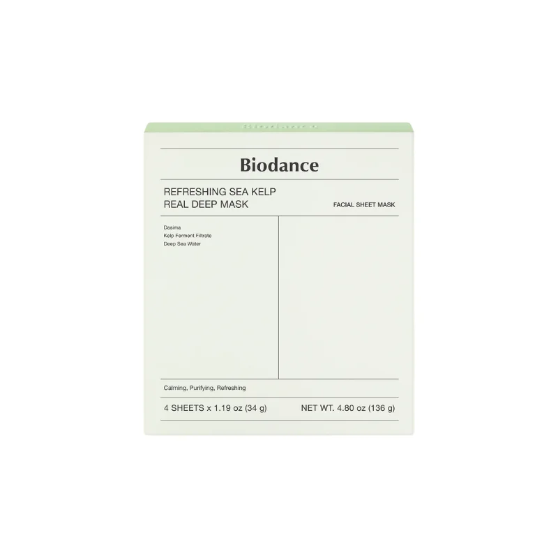 Biodance Masque Rafraîchissant De Varech De Mer Véritable