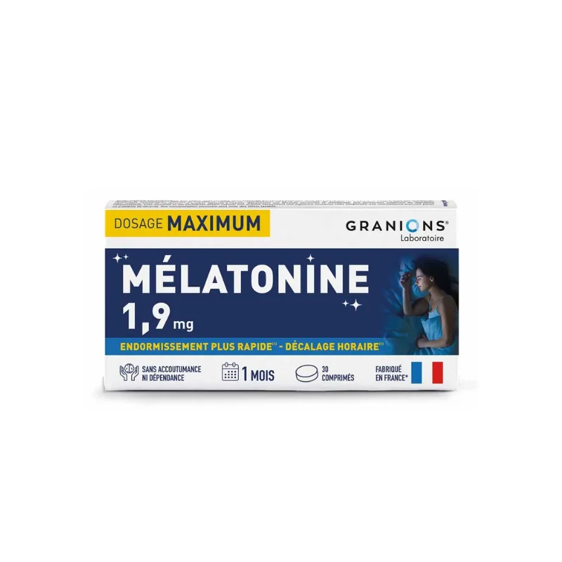 Granions Mélatonine 1,9mg 30 comprim