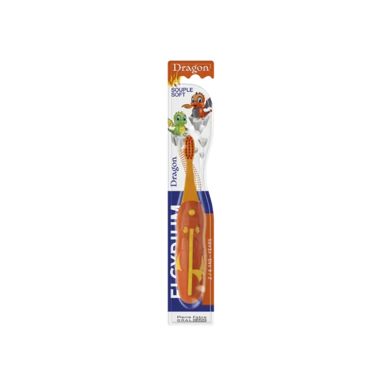 ELGYDIUM Kids Dragon 2/6 ans - brosse à dents enfant