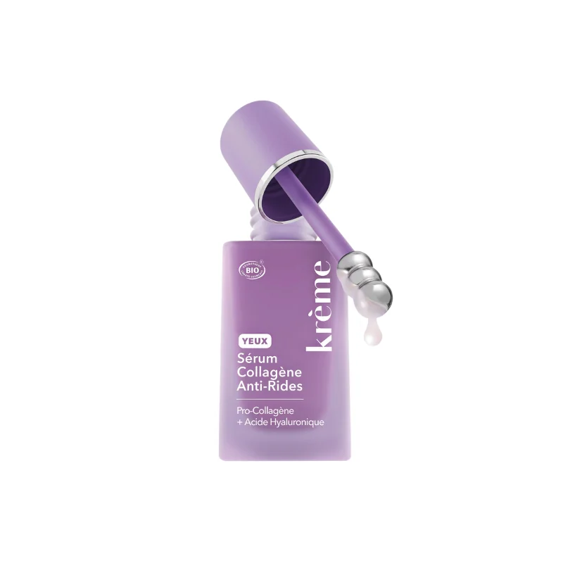 Krème Sérum Collagène Anti rides Yeux Bio Flacon de 15 ml