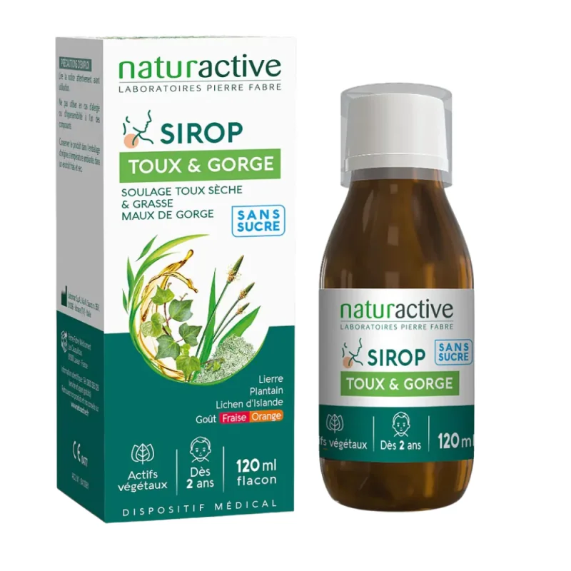 Naturactive Sirop Toux et Gorge 120ml