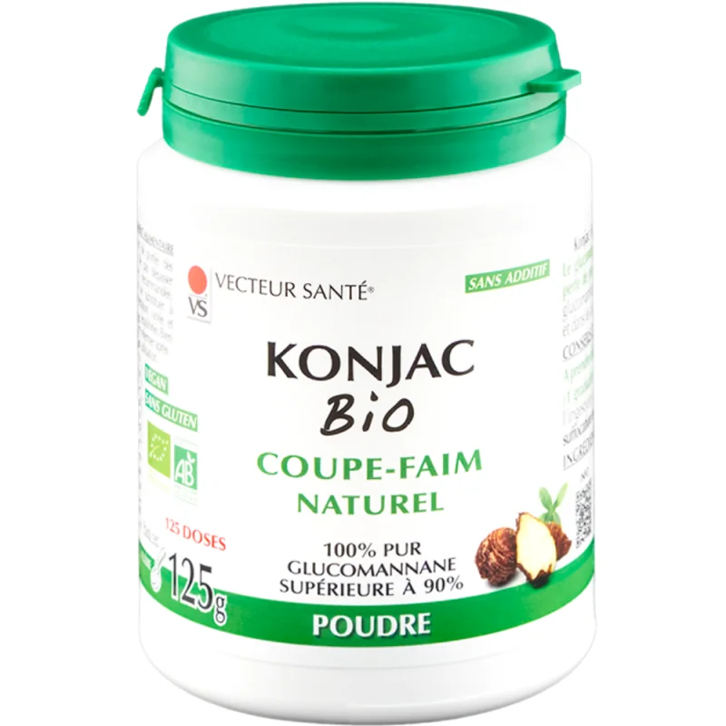 Vecteur Santé Konjac bio poudre 125g