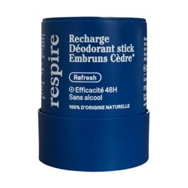 Respire Déodorant Stick Embruns Cèdre Recharge 50 g