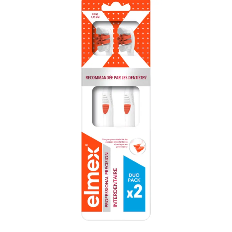 Elmex Brosses à Dents Anti-Caries Medium x2