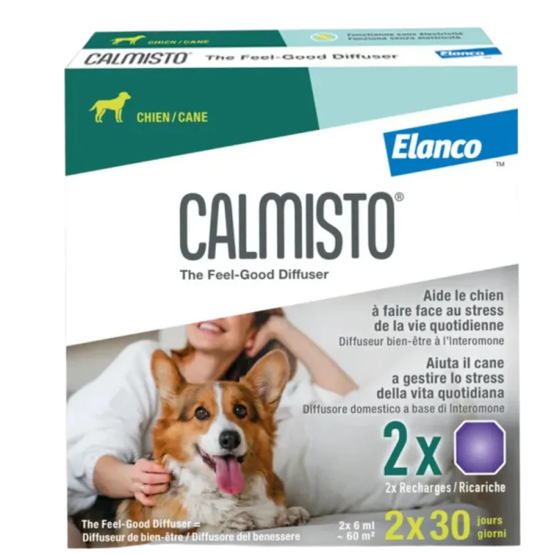 Elanco Calmisto Recharge Diffuseur Anti-Stress pour chien 2 x 6 ml