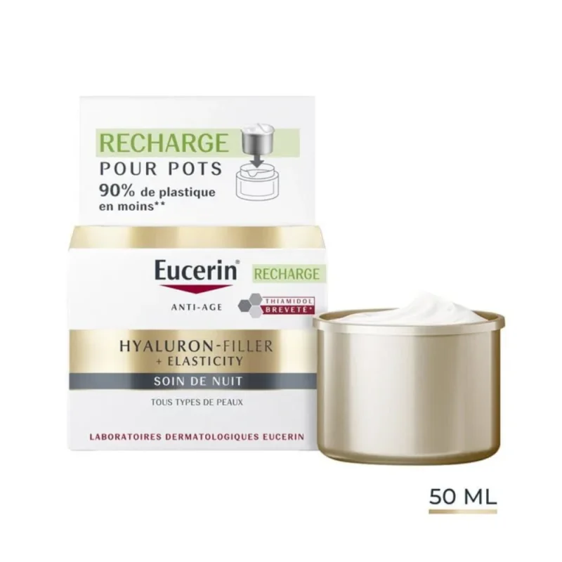 Eucerin HYALURON-FILLER + ELASTICITY Recharge Soin de Nuit 50ml