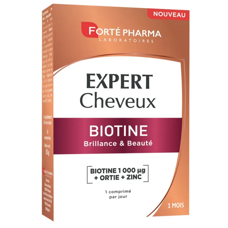 Forté Pharma Expert Cheveux Biotine 30 comprimés