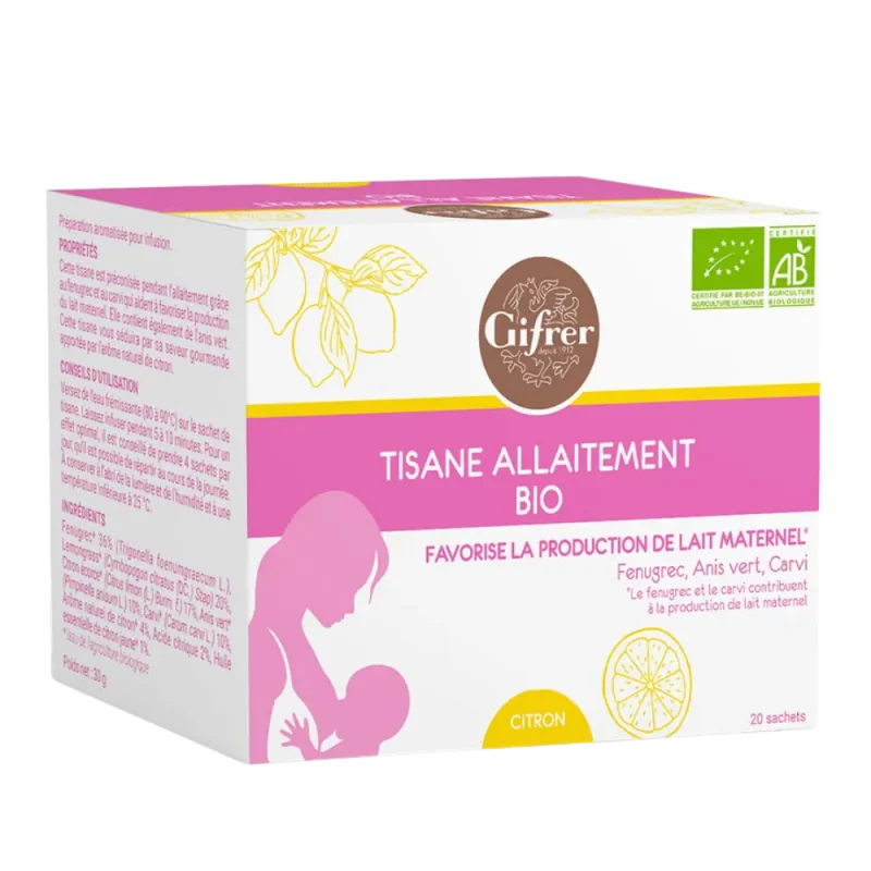Gifrer Tisane d'Allaitement Citron 20 sachets