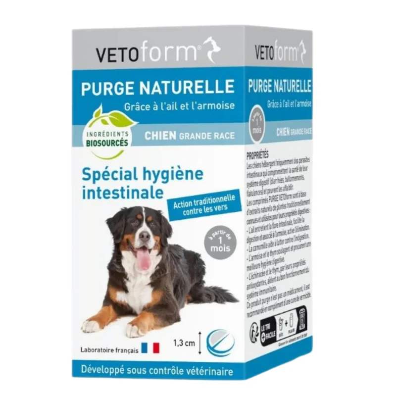 Vetoform Purge Chien Grande Race 50 comprimés