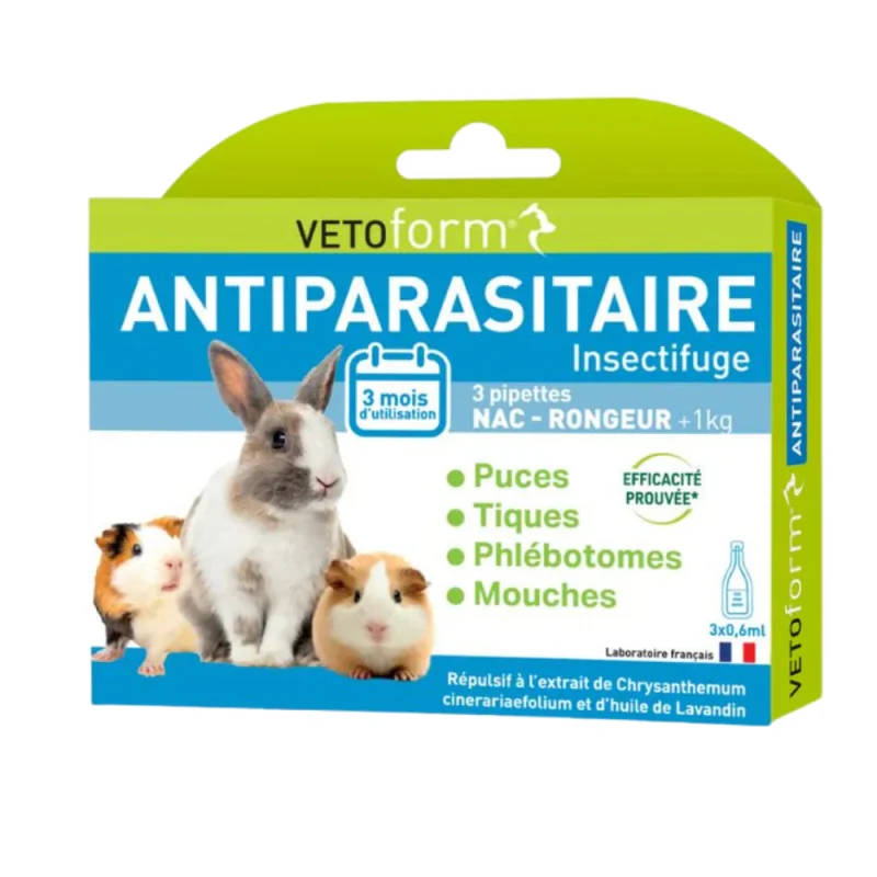 Vetoform Pipette Insectifuge NAC x 3