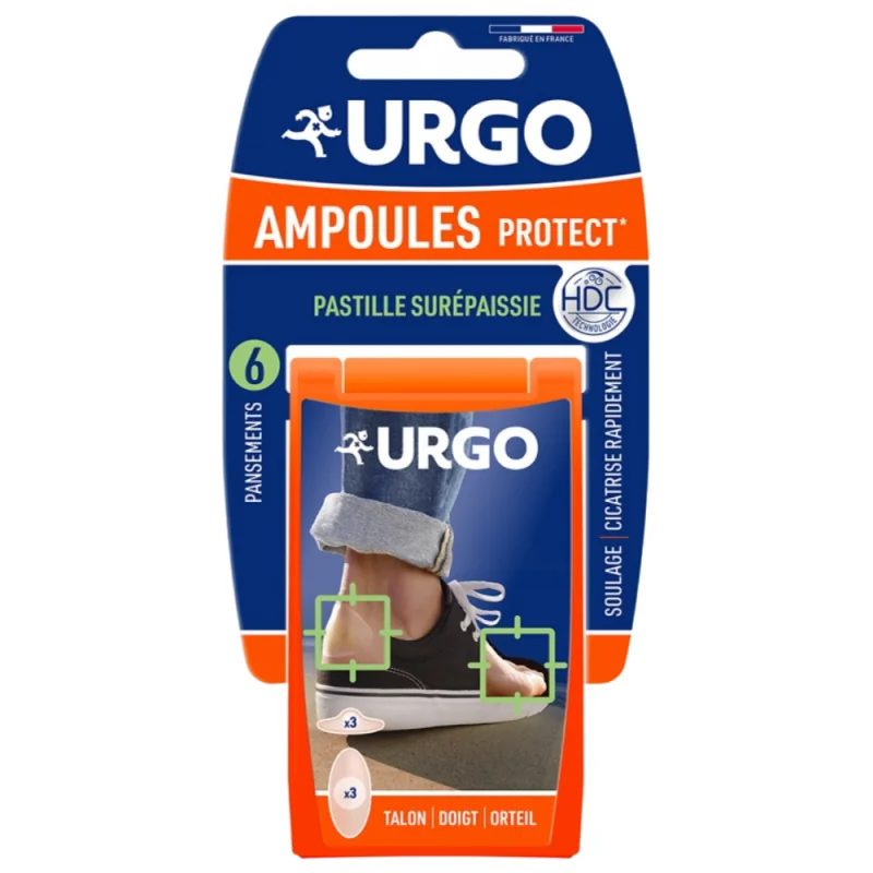 Urgo Pansement Ampoule Surépaissis Talon Doigt Orteil x6