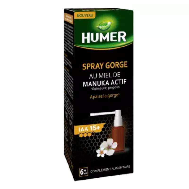 URGO Humer Spray Gorge au Miel de Manuka IAA 15+, 20ml