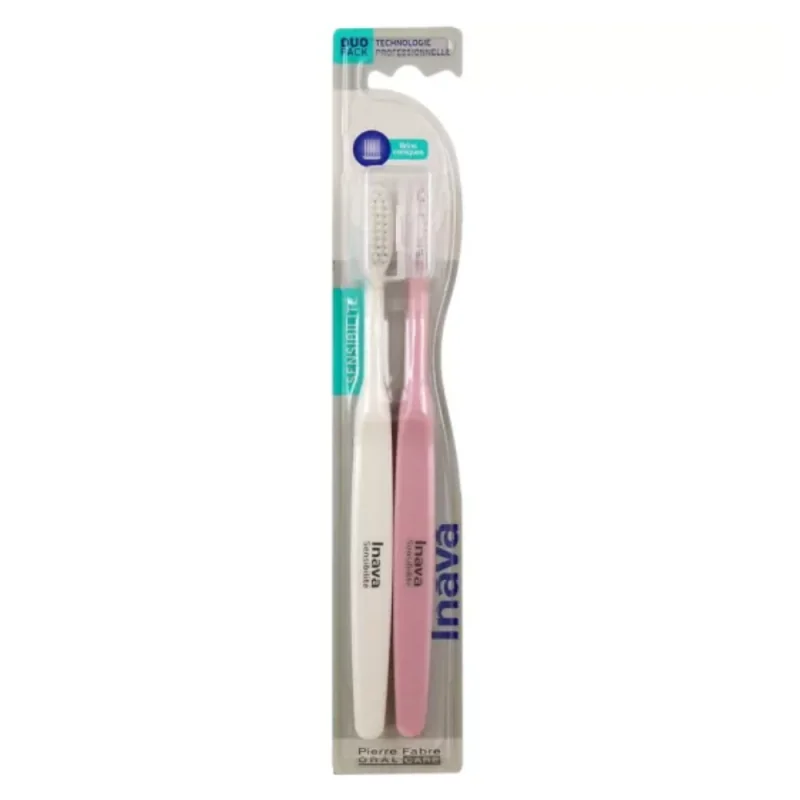 Inava Brosse à dents Sensibilité 18/100 dents sensibles - Lot de 2