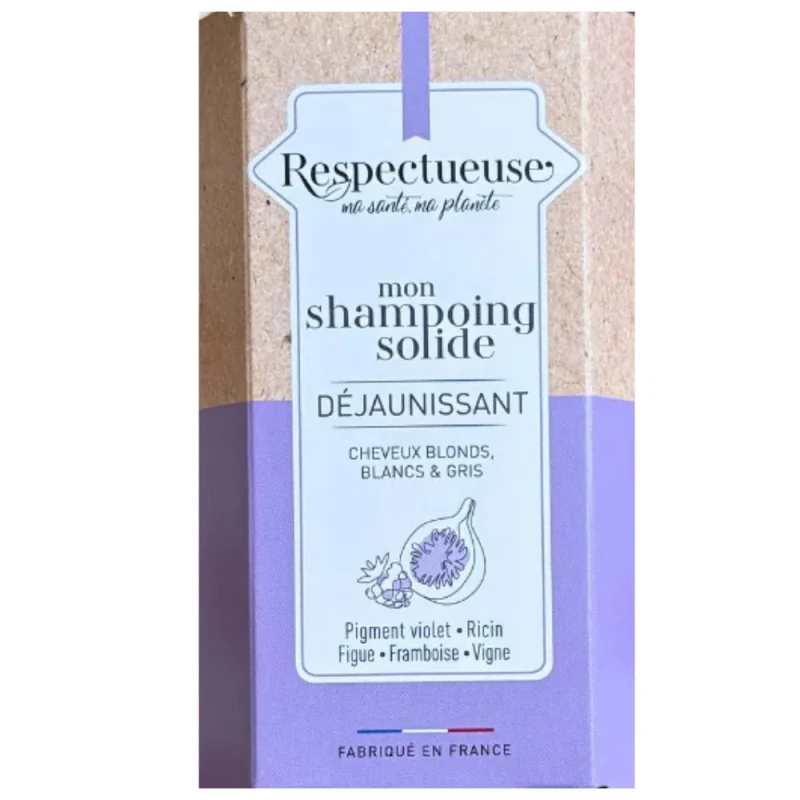 Respectueuse Shampoing Solide Déjaunissant 75 g