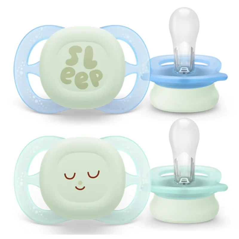 Avent Lot de 2 sucettes Ultra Start Nuit 0-2 mois