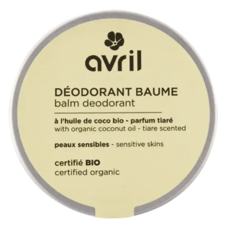 Avril Déodorant baume peaux sensibles Tiaré 85gr