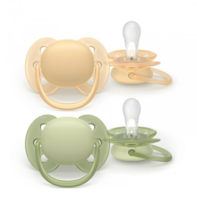 Philips Avent Ultra Soft – Sucette en silicone ultra douce (18 mois et plus) – Pour peaux sensibles – 2 pièces