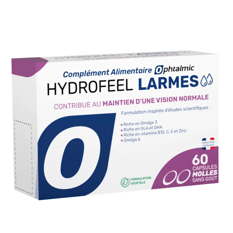 Ophtalmic Hydrofeel Larmes Maintien d'une vision normale 60 capsules