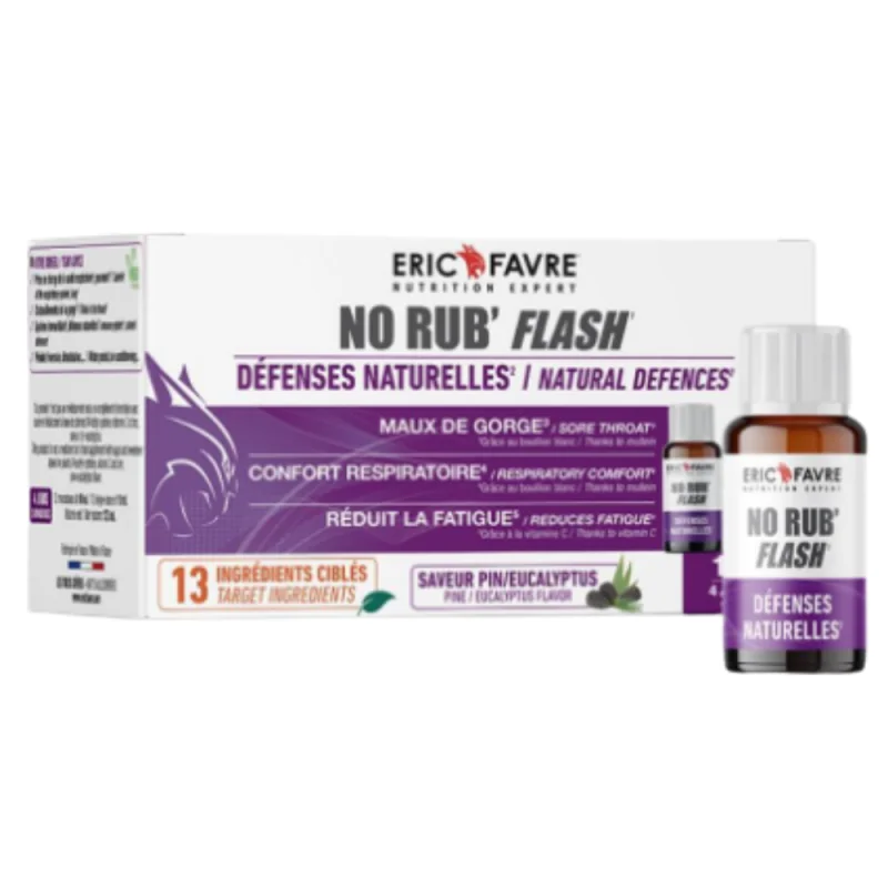 Éric Favre No Rub' Flash - Défenses naturelles  Pack de 12 unités