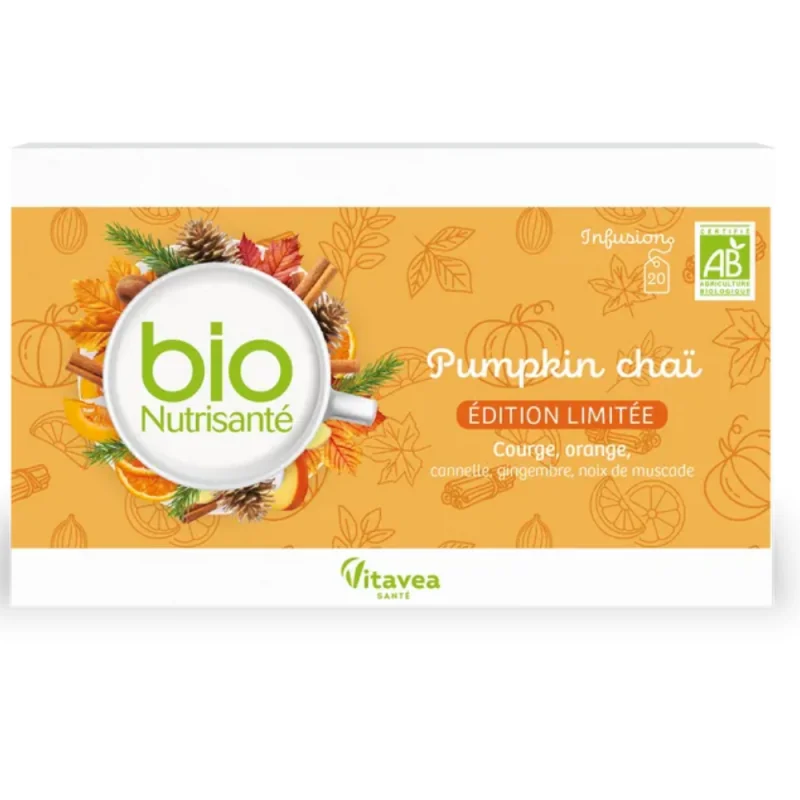 Vitavea Infusion - Pumpkin Chaï, 20 Sachets