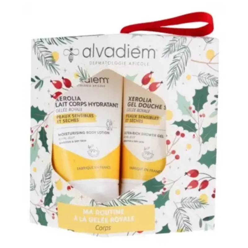 Alvadiem Xerolia Lait Corps Hydratant 30 ml + Xerolia Gel Douche Surgras 30 ml