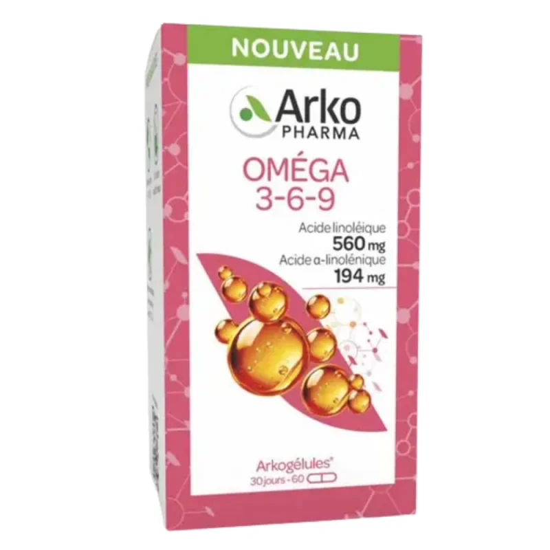Arkopharma Arkogélules Oméga 3-6-9 60 Capsules