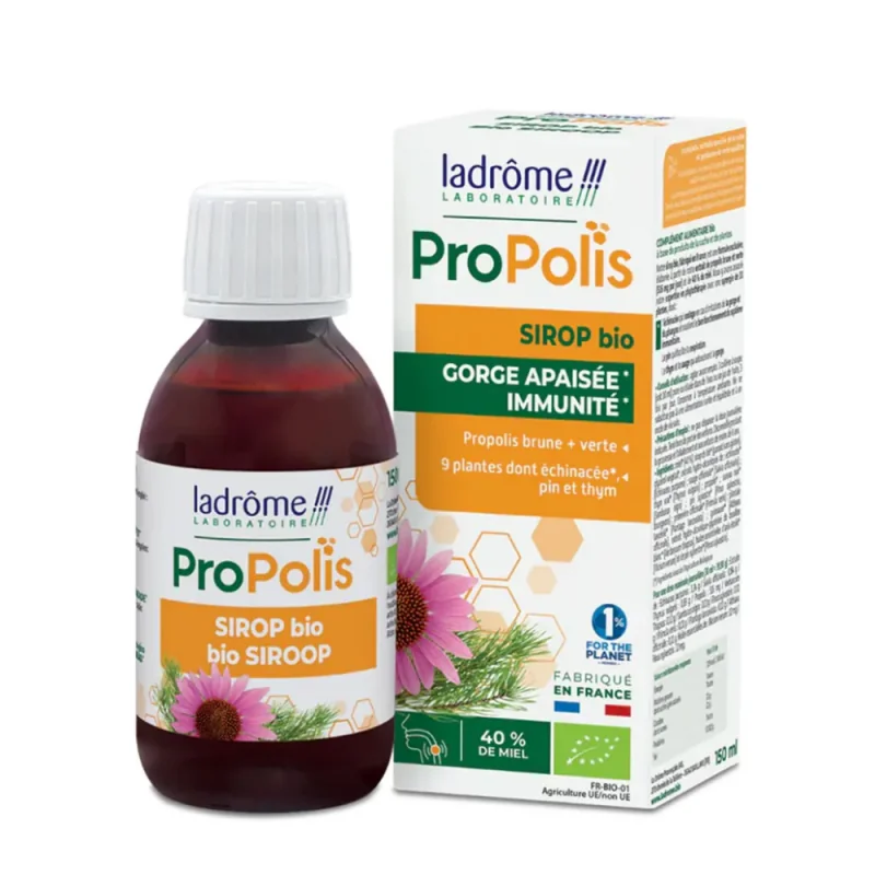 Ladrôme Propolis Sirop Bio Gorge apaisée 150ml