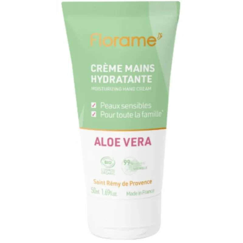 Florame Crème mains hydratante Aloe Vera 50ml