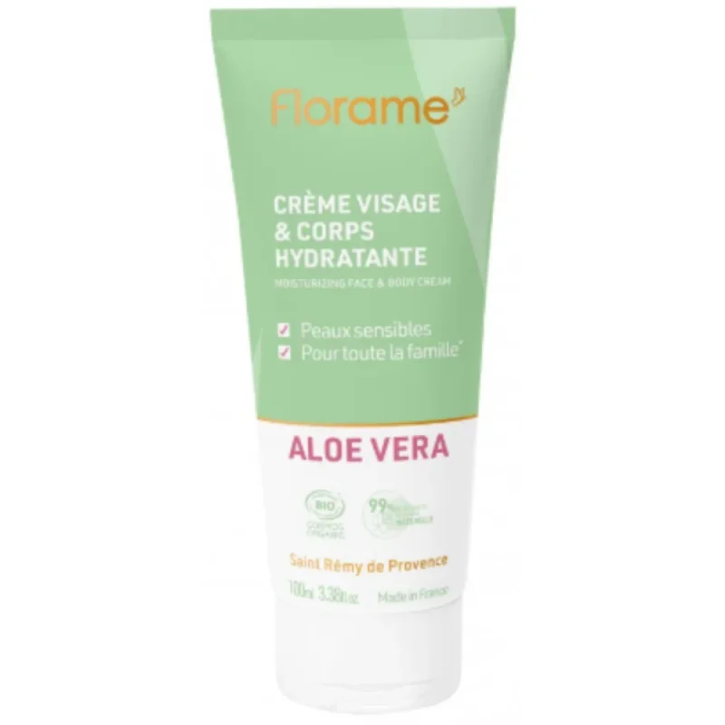 Florame Aloé Véra Crème Hydratante Visage & Corps 100ml