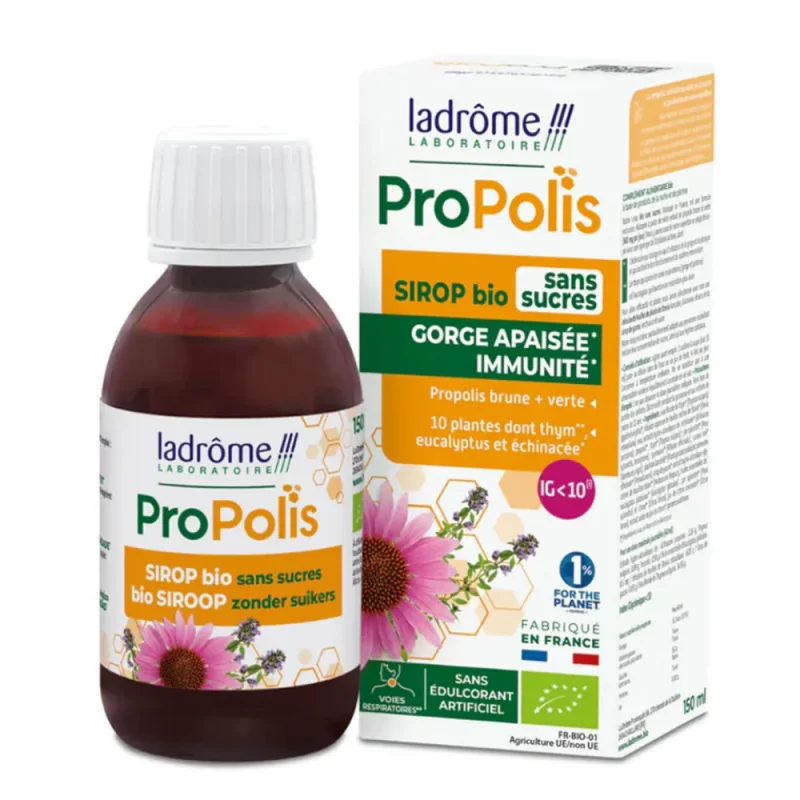 Ladrôme Propolis Sirop Propolis Sans Sucres 150ml