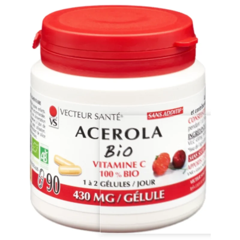Vecteur Santé Acérola vitamine C 90 gélules