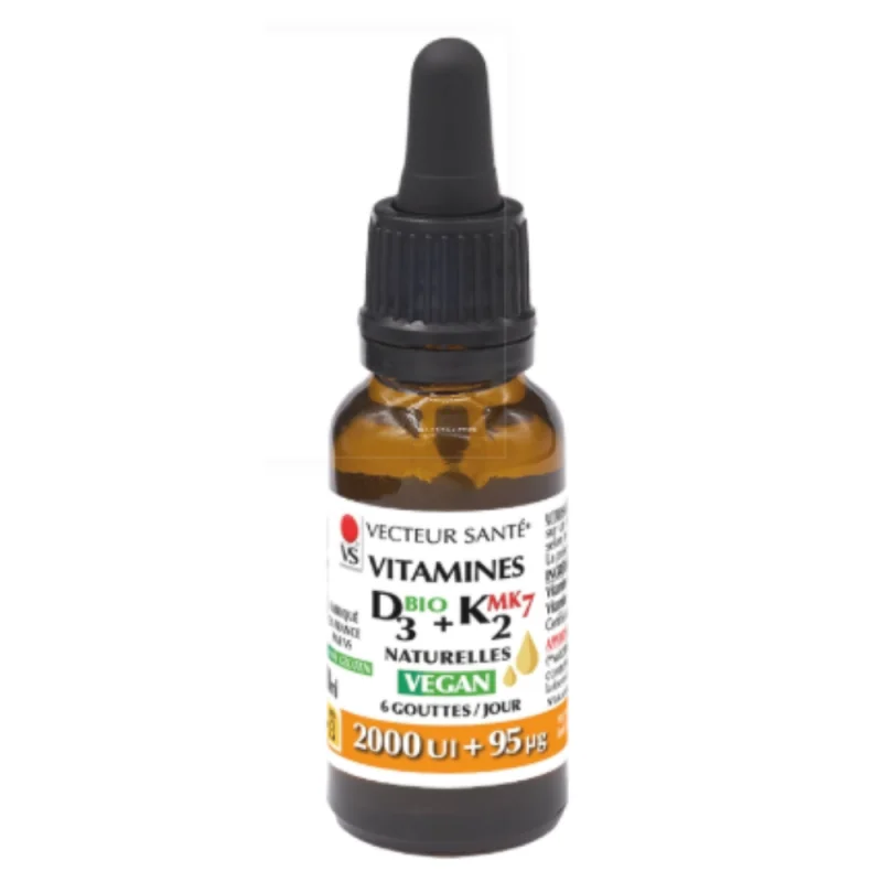 Vecteur Santé vitamine D3 BIO + K2MK7 gouttes