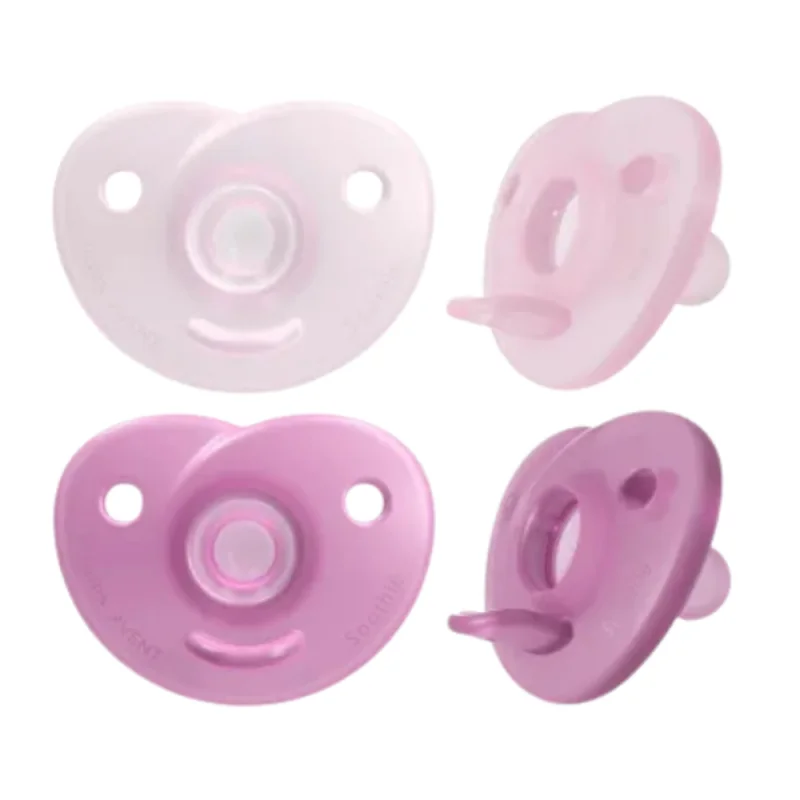 Avent Soothie - Lot 2 Sucettes Orthodontiques rose 0-6 mois